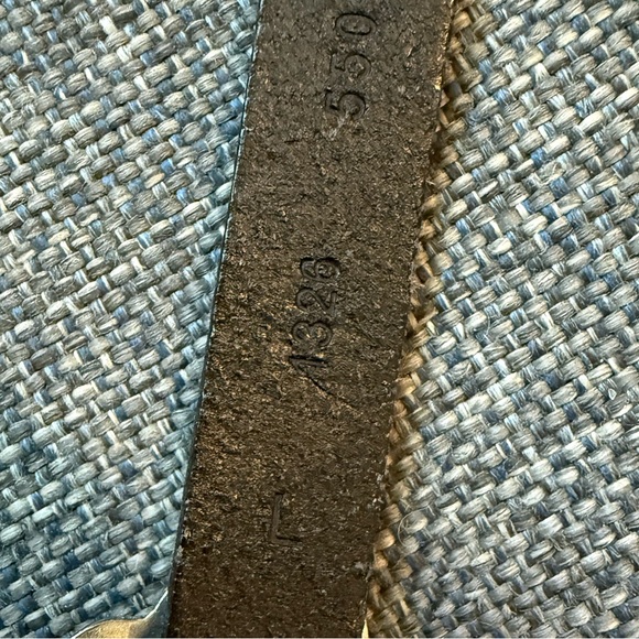 Lauren Ralph Lauren Concho Black Leather Silver Western Belt Sz L Vintage - Picture 7 of 7